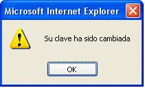 Mensaje de Confirmacin: clave cambi